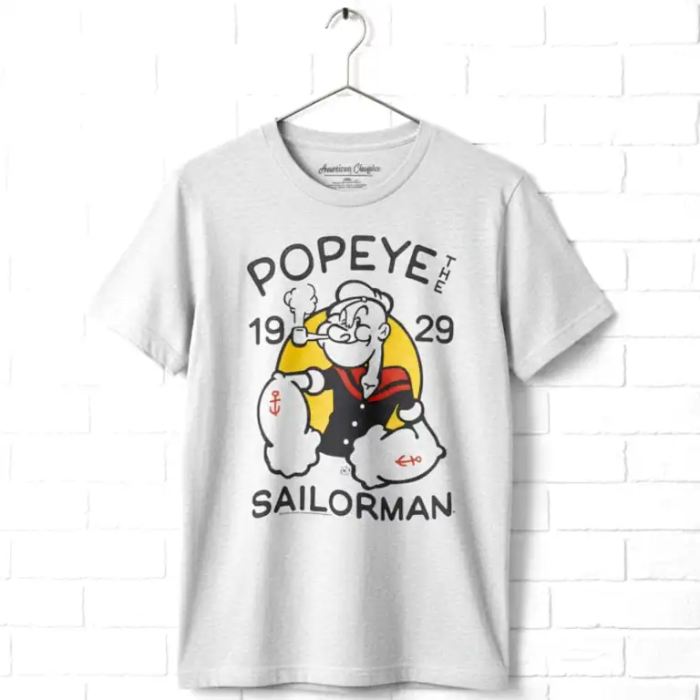 Popeye The Sailorman Anchor Tattoo 1929 Men's T Shirt