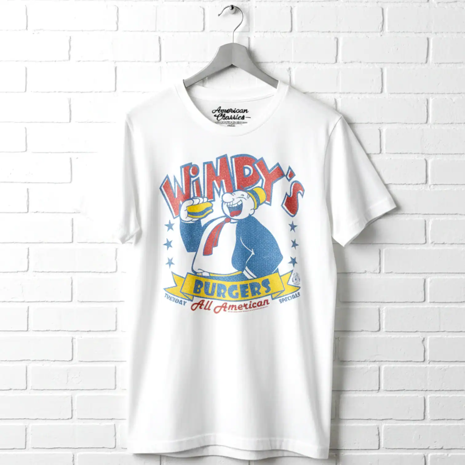Popeye Wimpy's All American Burgers Men's T Shirt