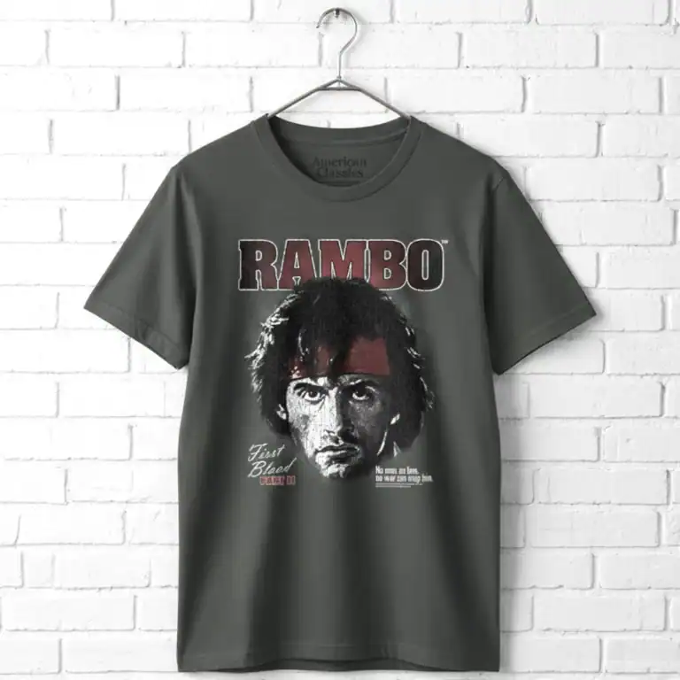 Rambo First Blood Part 2 Extreme Close-up Men's T Shirt