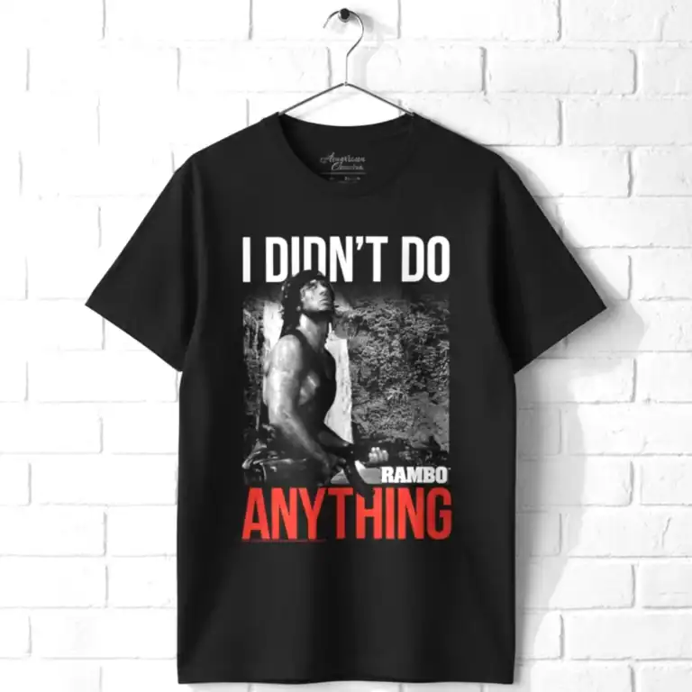 Rambo Didn't do Anything Men's T Shirt