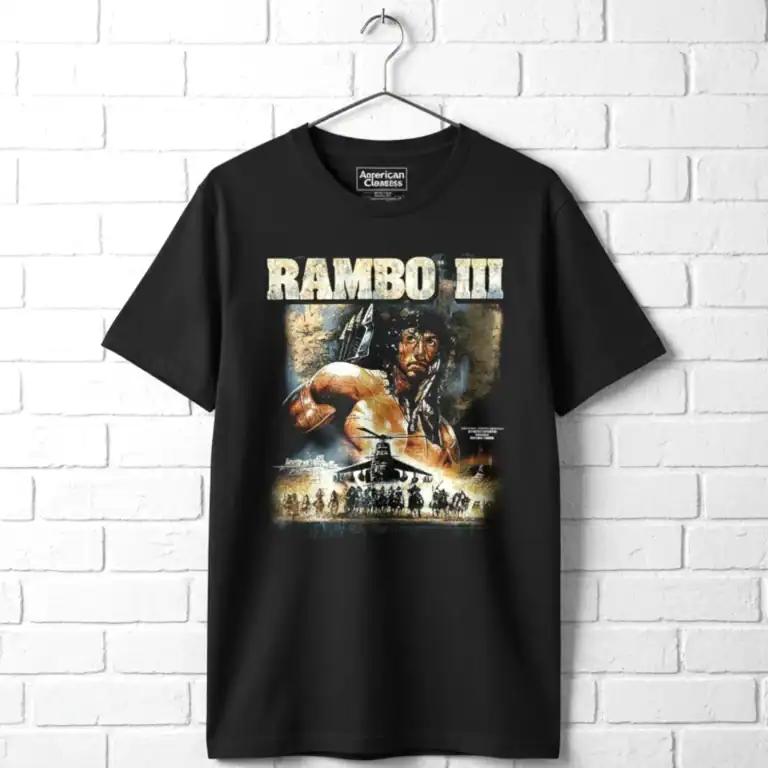 Rambo 3 Military Helicopter Poster Men's T Shirt