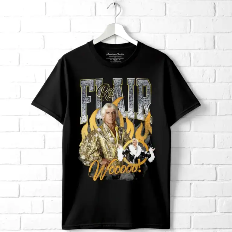 Ric Flair Wooooo Flames Men's T Shirt