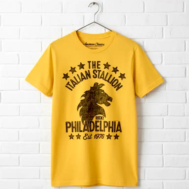 Rocky Italian Stallion Philadelphia Men's Gold T Shirt