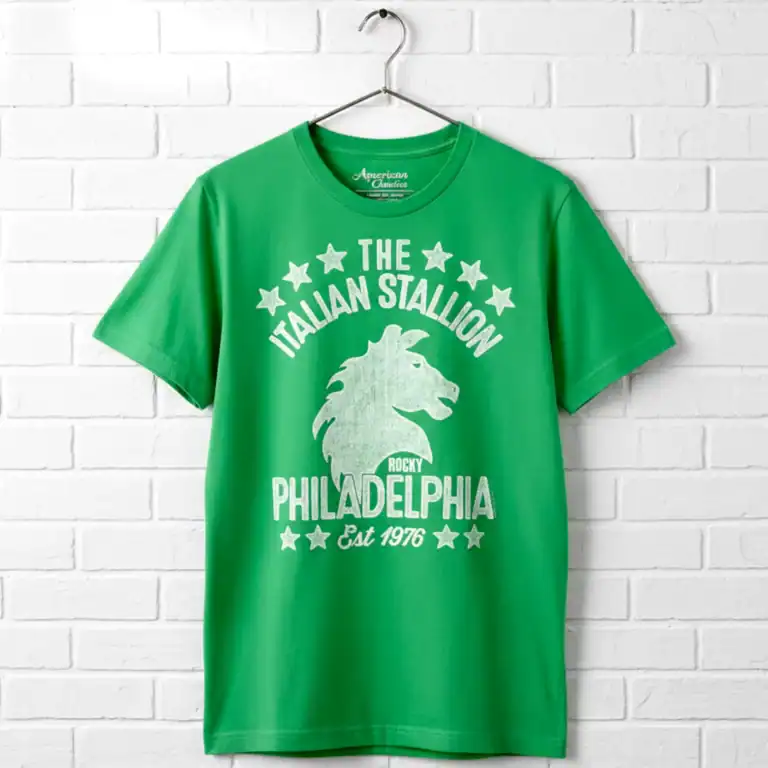 Rocky Italian Stallion Philadelphia Men's Green T Shirt