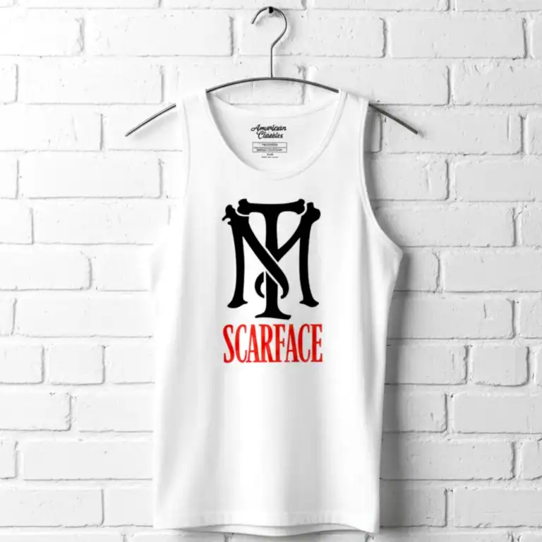 Scarface Tony Montana Bones Logo Men's Tank Top