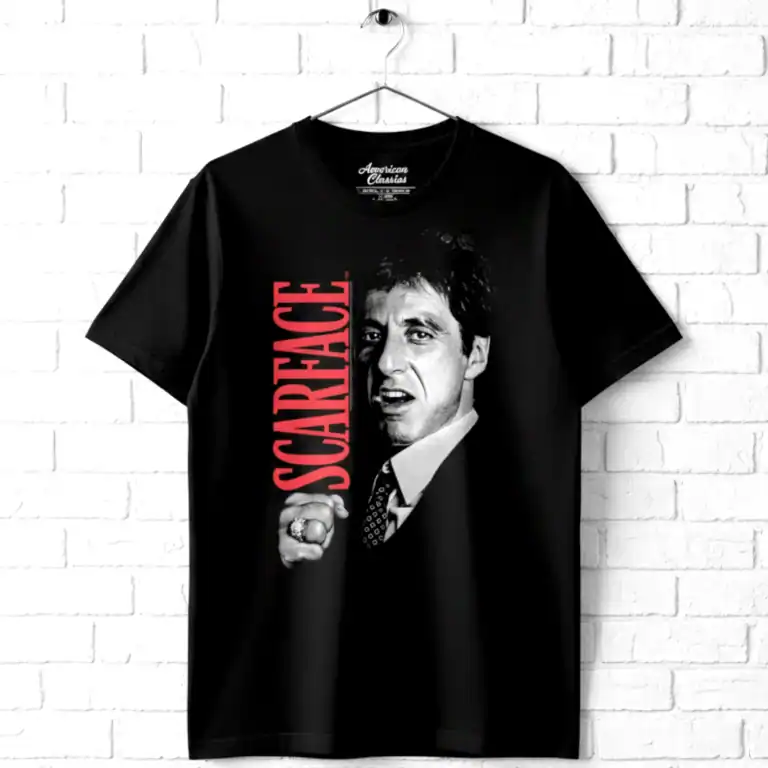 Scarface Tony Montana Close-up Men's T Shirt