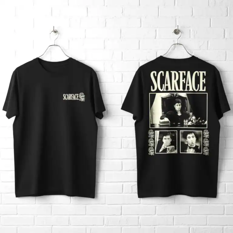 Scarface Black Roses Men's T Shirt