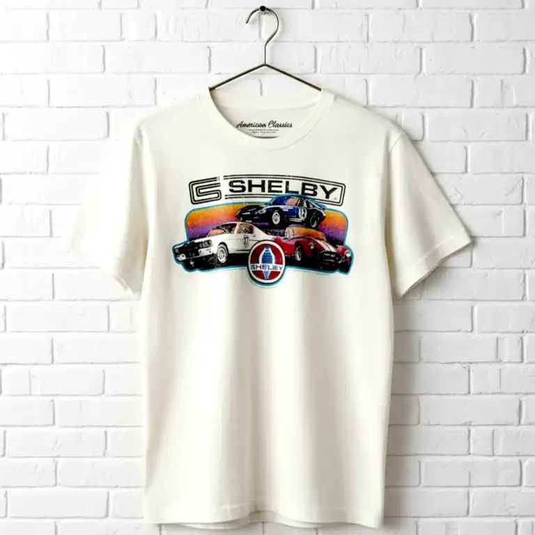 Shelby Cobra Sports Car Sunset Men's T Shirt