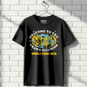 Styx Grand Illusion World Tour 78 Men's T Shirt