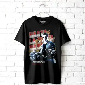Terminator 2 Flaming Motorcycle Men's T Shirt