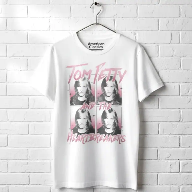 Classic Tom Petty and The Heartbreakers band tee for music fans.