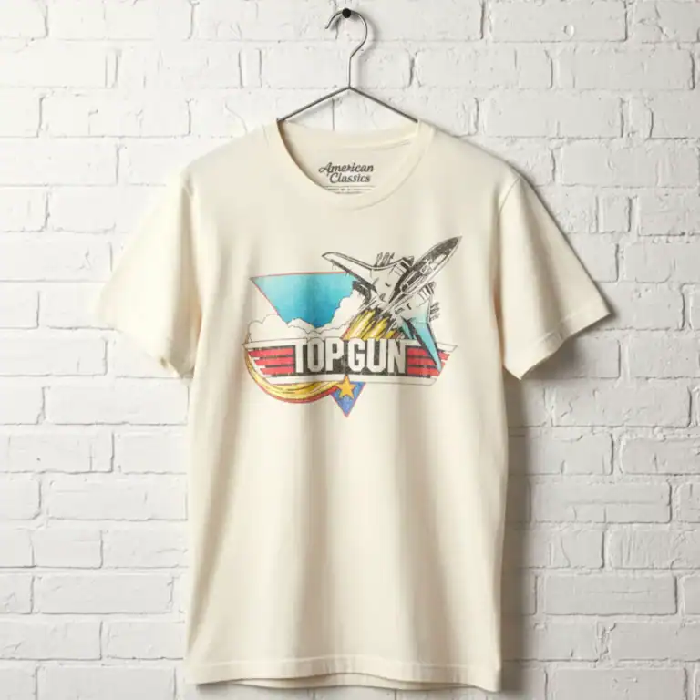 Top Gun Fighter Jet Logo Men's T Shirt
