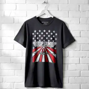 Top Gun Stars & Stripes Flag Men's T Shirt