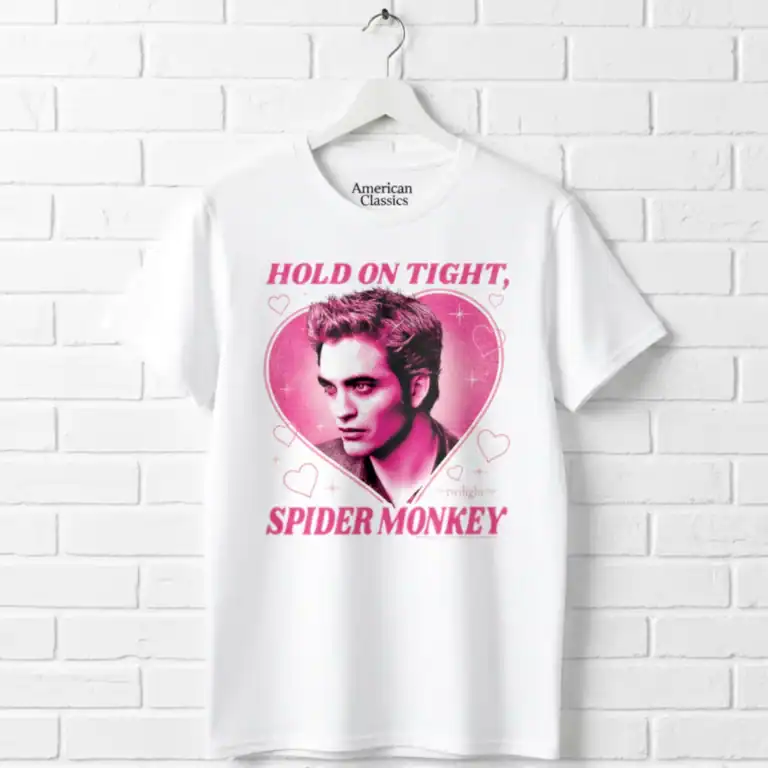 Twilight Edward Loves Spider Monkey Men's T Shirt