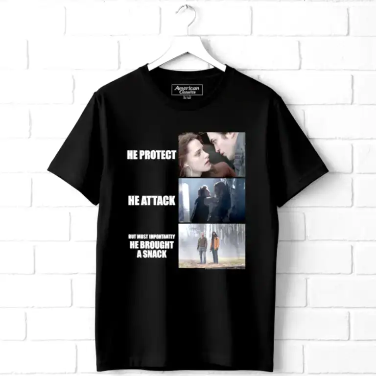 Twilight He Protects Attacks Snacks Men's T Shirt