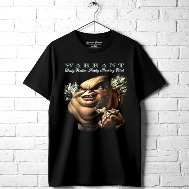 Warrant Dirty Rotten Filthy Stinking Rich Men's T Shirt