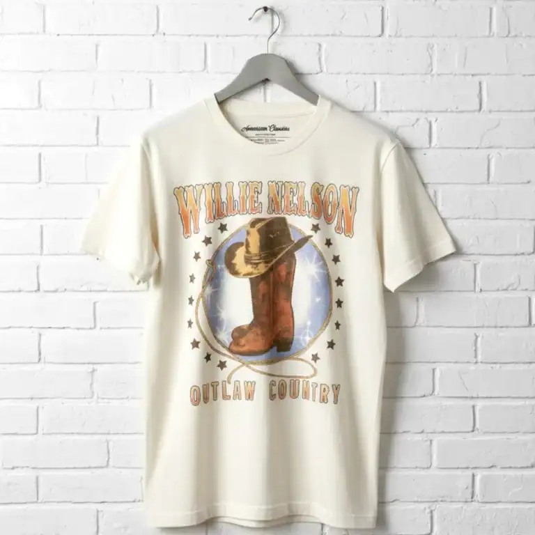 Willie Nelson Cowboy Boots Men's T Shirt