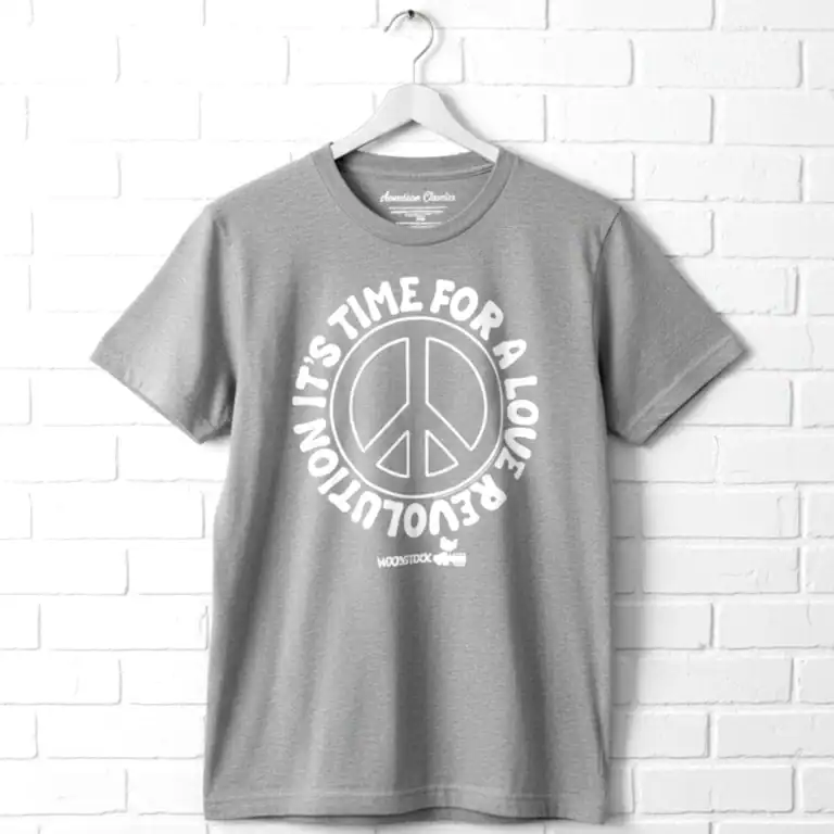 Woodstock Peace & Love Revolution Men's T-Shirt