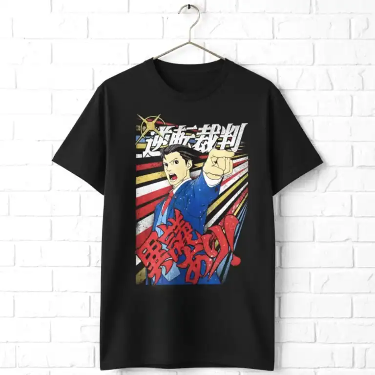 Ace Attorney Phoenix Wright Japanese Men's T Shirt