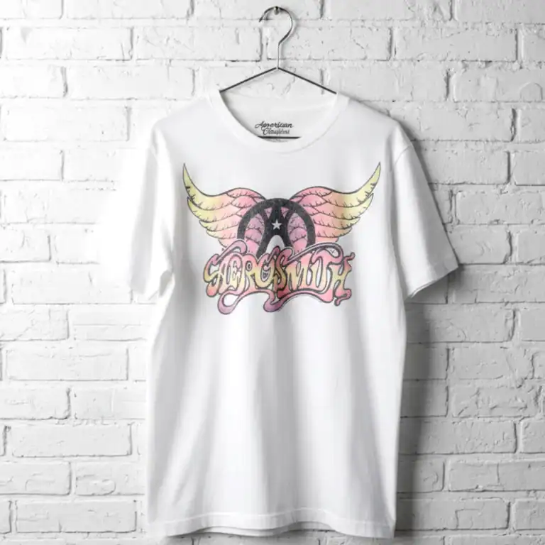 Aerosmith Pastel Wings Logo Men's T Shirt