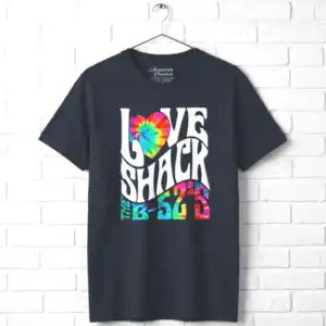 B52s Love Shack Tie Dye Men's T Shirt