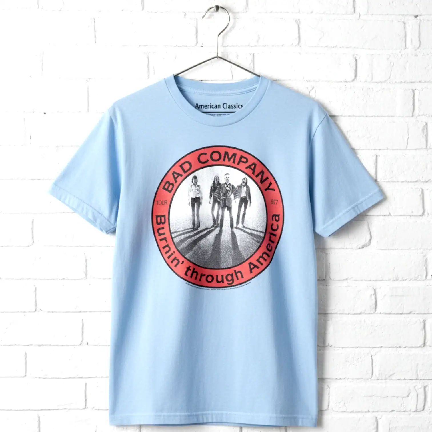 Bad Company Burning Through America Tour 1977 Men's T Shirt
