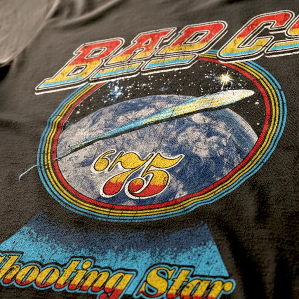 Bad Company Shooting Star 75 Men's T Shirt - Image 3