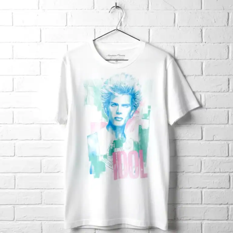 Billy Idol Rocks Pastel Men's T Shirt