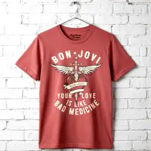 Bon Jovi Your Love Is Like Bad Medicine Men's T Shirt