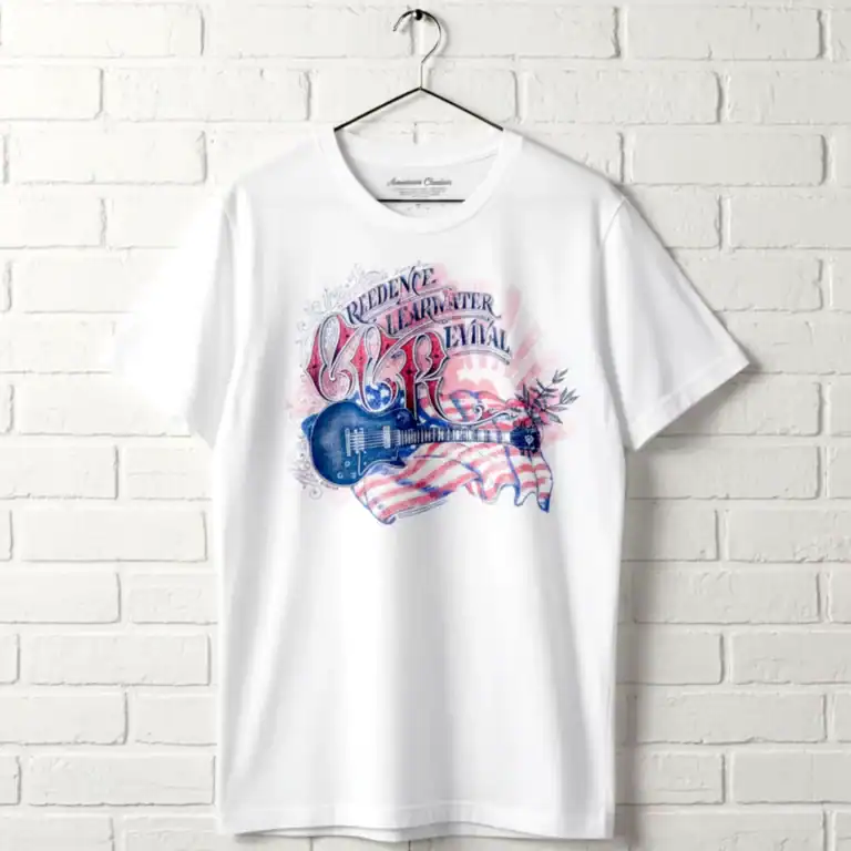 Creedence Clearwater Revival USA Flag Men's T Shirt