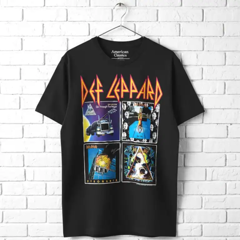 Def Leppard 80s Album Covers Men's T Shirt