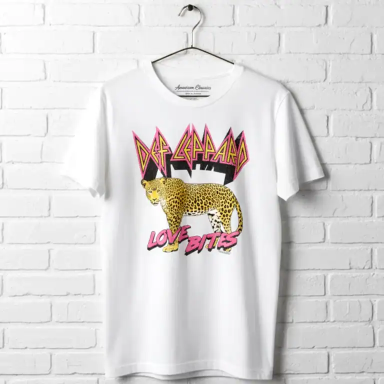 Def Leppard Love Bites Leopard Men's T Shirt