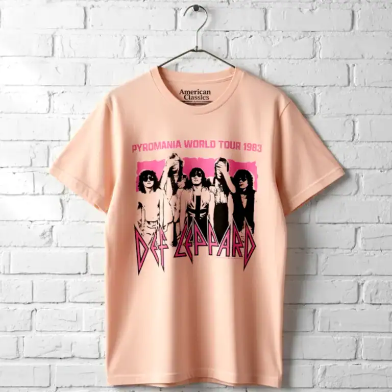 Def Leppard Pyromania World Tour 1983 Men's T Shirt