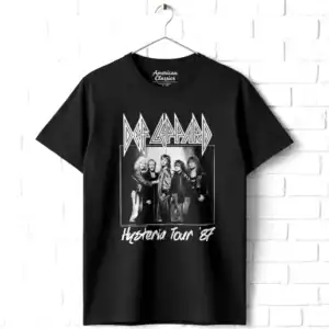 Def Leppard Hysteria Tour 1987 Men's T Shirt