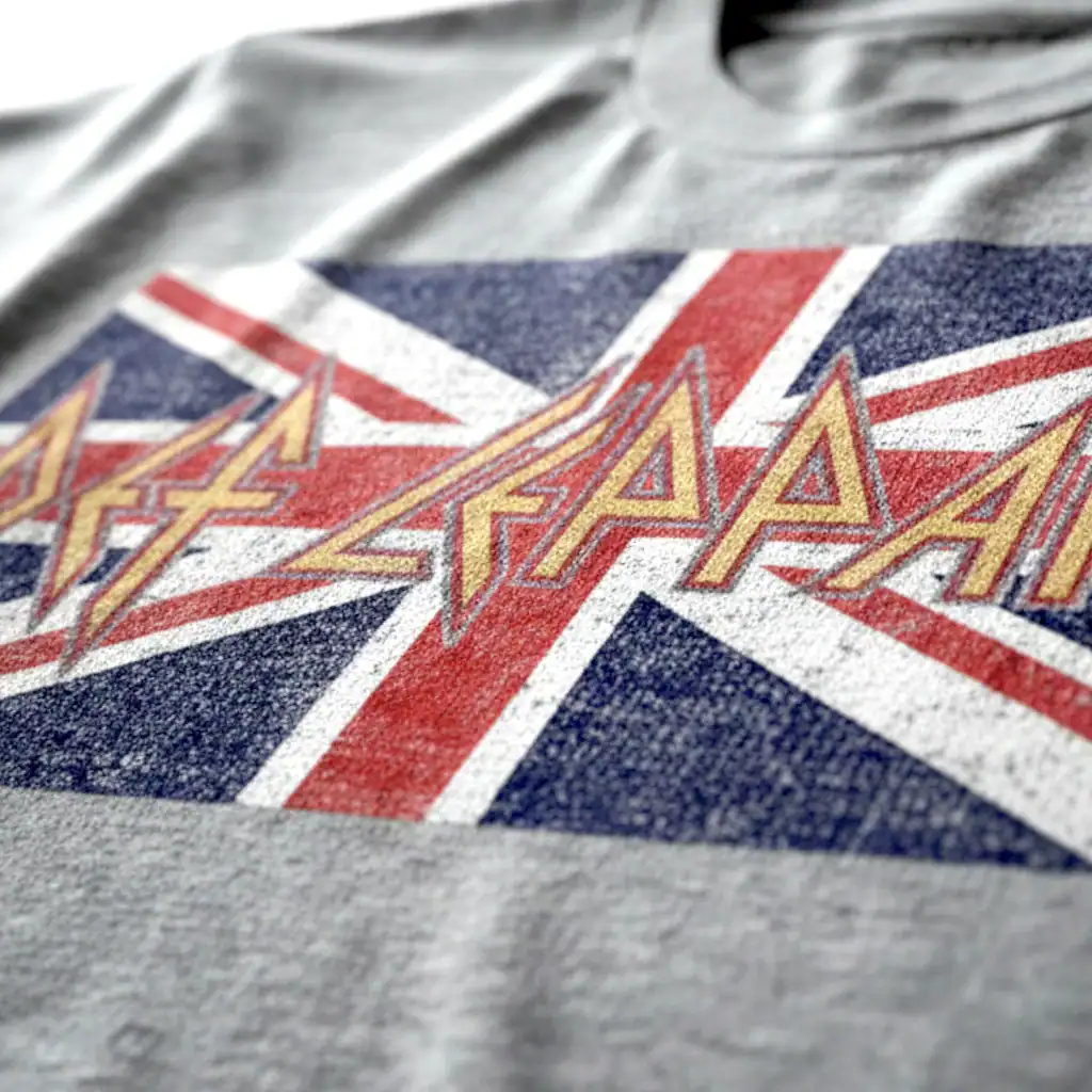 Def Leppard Union Jack Flag Men's T Shirt - Image 3