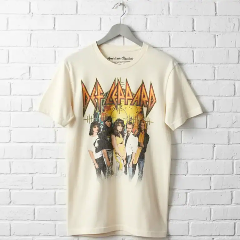 Def Leppard Pyromania Band Photo Men's T Shirt