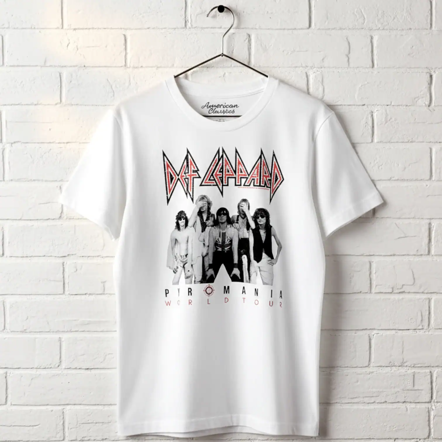 Def Leppard Pyromania World Tour Men's T Shirt