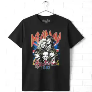 Def Leppard Hysteria 1987 Faces Men's T Shirt