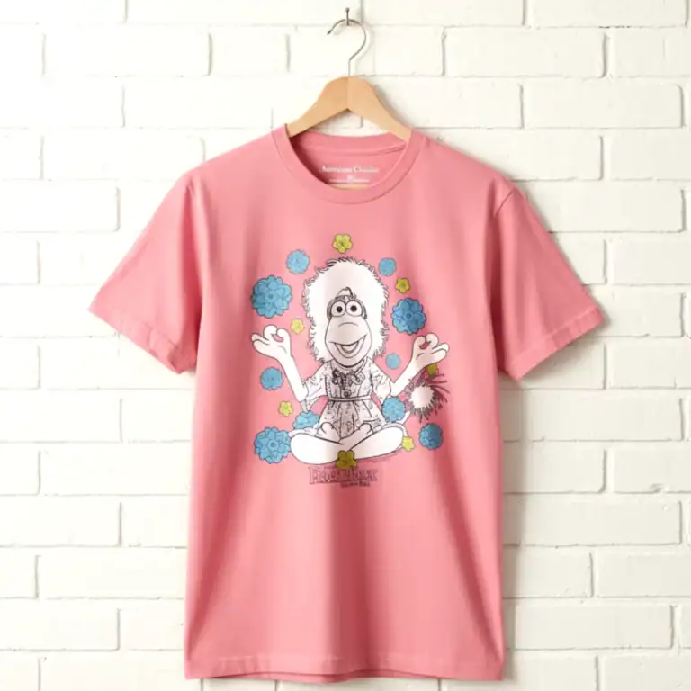 Fraggle Rock Mokey Hippie Flowers Men's T Shirt