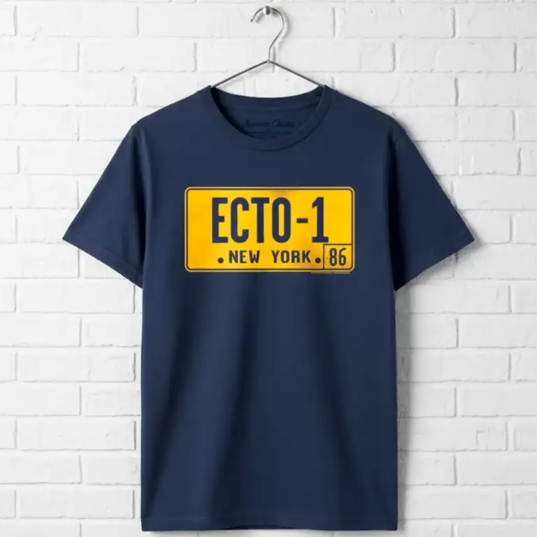 Ghostbusters ECTO-1 License Plate Men's T Shirt