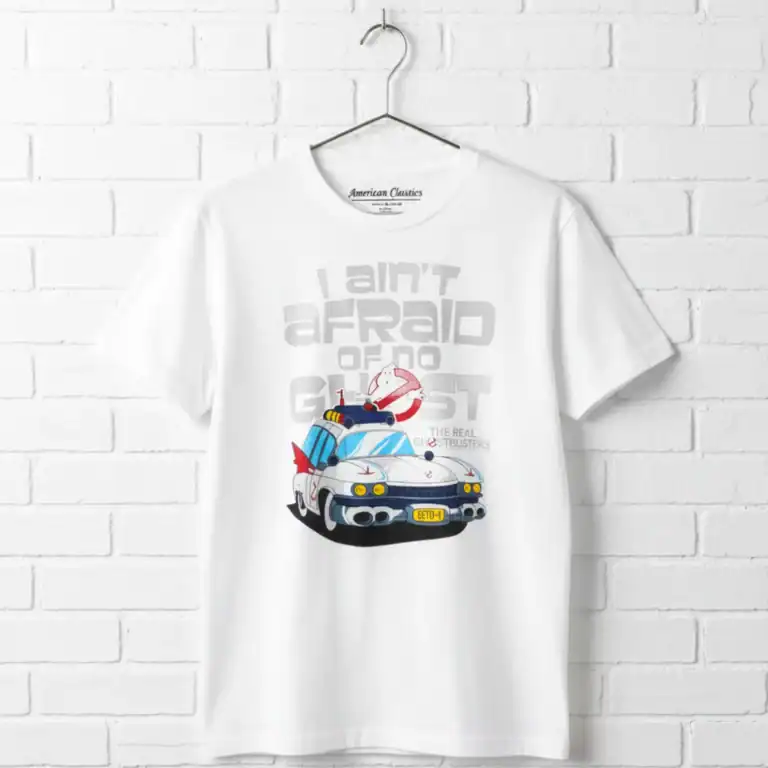 Ghostbusters Ain't Afraid of No Ghost Car Men's T Shirt