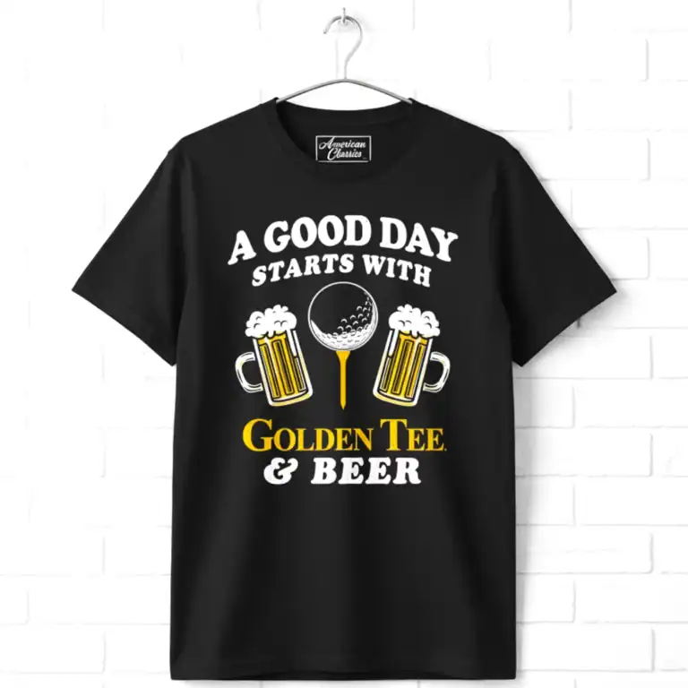 Golden Tee Good Day with Beer Men's T Shirt