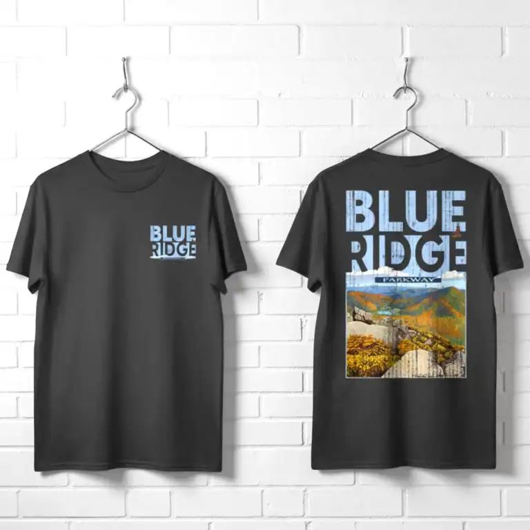 Blue Ridge Parkway Over the Mountains Men's T-Shirt