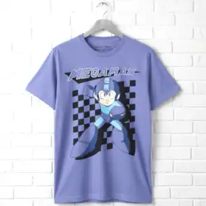 Megaman Checkered Flag Men's T Shirt