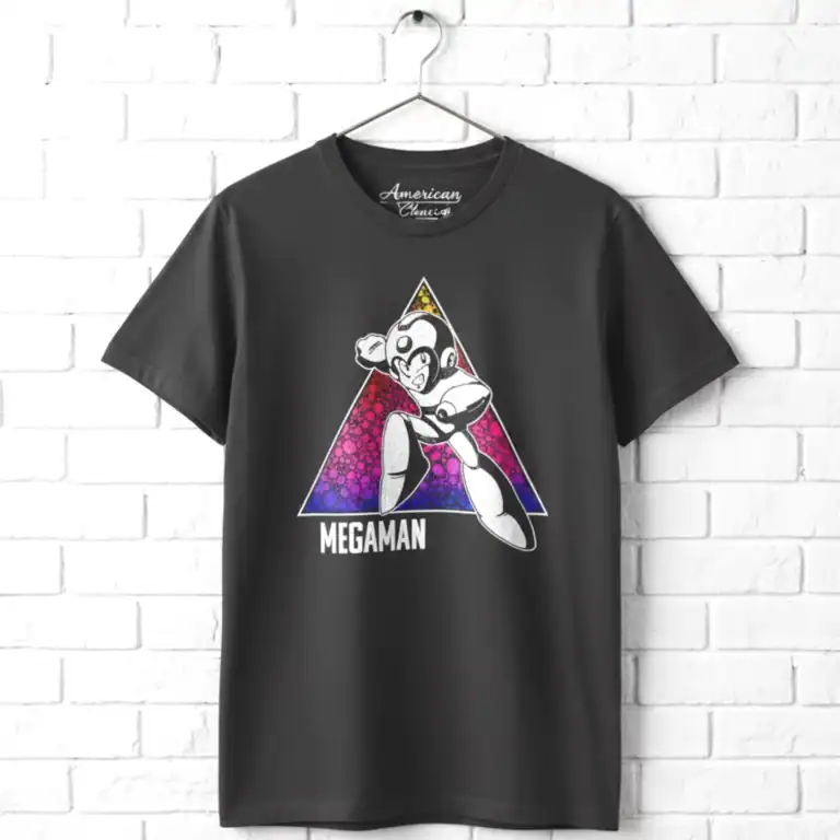 MegaMan Color Triangle Men's T Shirt
