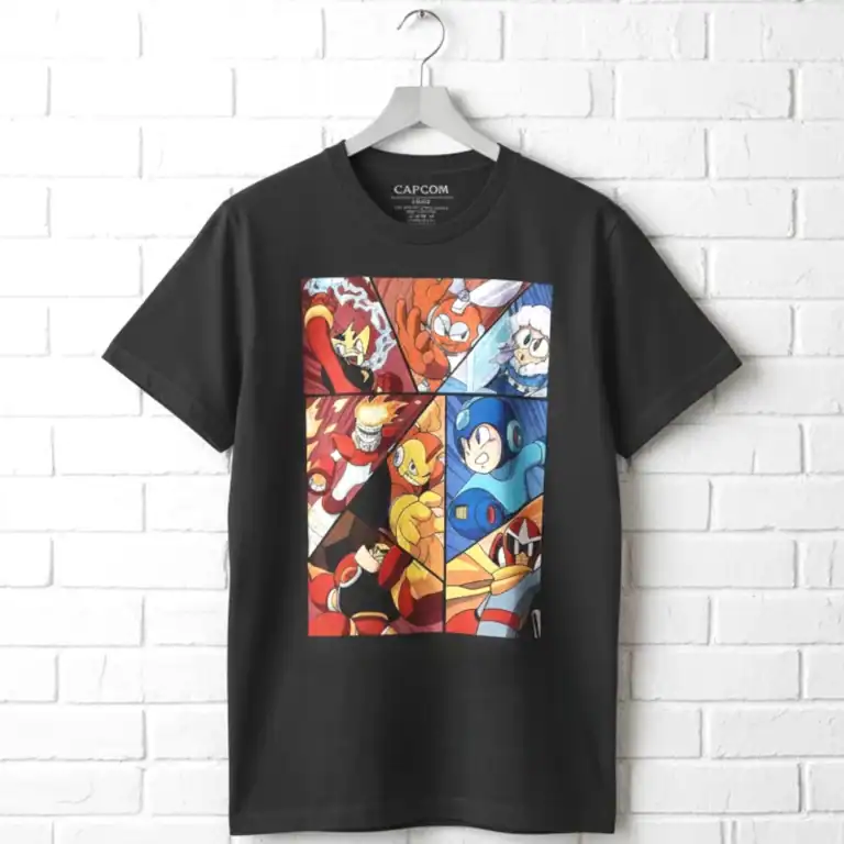 Megaman Robot Collage Men's T Shirt