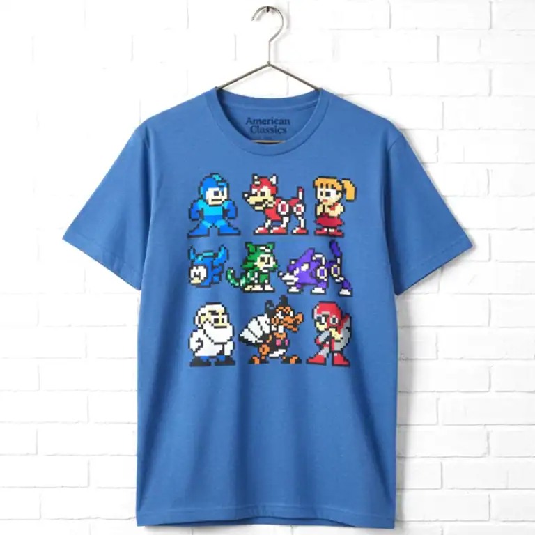 MegaMan 8Bit Pixel Player Select Men's T Shirt