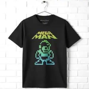 Megaman Pixel Player Men's T Shirt