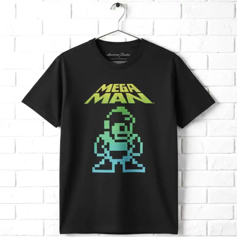 Megaman Pixel Player Men's T Shirt