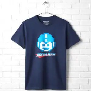 Megaman Pixel Face Men's T Shirt